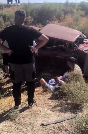 Karapınar’da otomobil yoldan çıktı: 7 yaralı