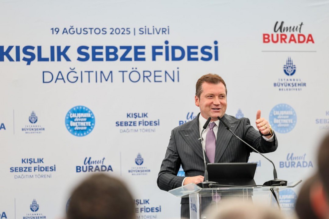 Silivri’de Kışlık Sebze Fidesi Dağıtım Töreni töreni düzenlendi