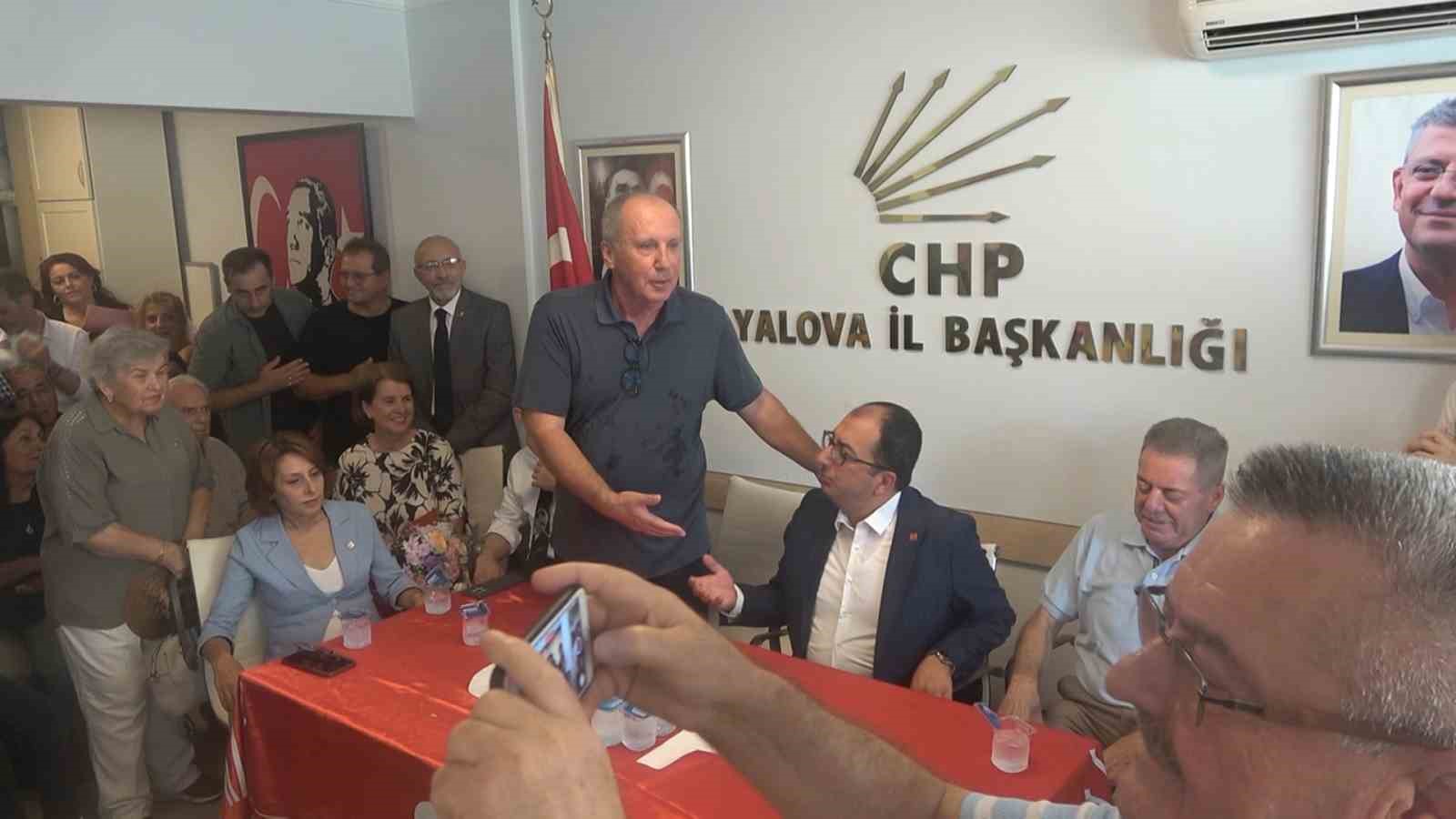Yeniden CHP’ye katılan Muharrem İnce’den Yalova İl Teşkilatı’na ziyaret