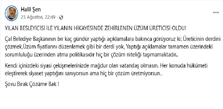 Çal’da ’yılan’, ’yılan besleyici’ tartışması