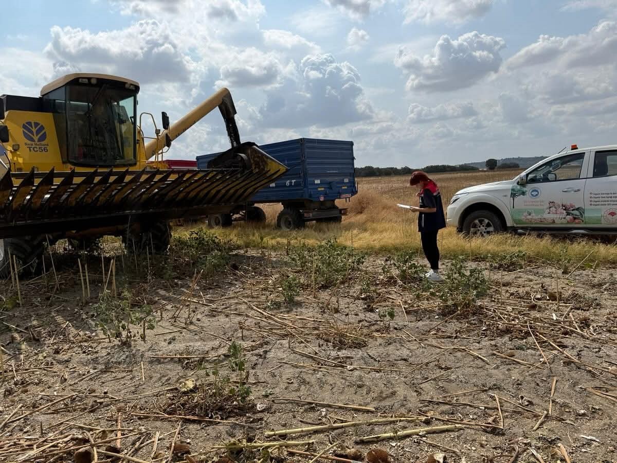 İpsala’da biçerdöver hasat kontrolleri yapıldı