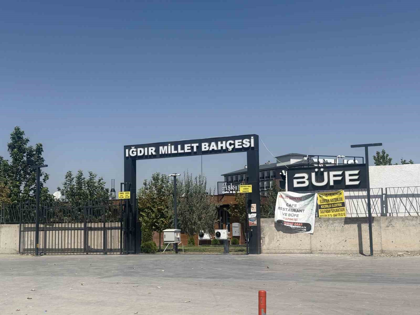 Iğdır’daki millet bahçesi kiraya verildi