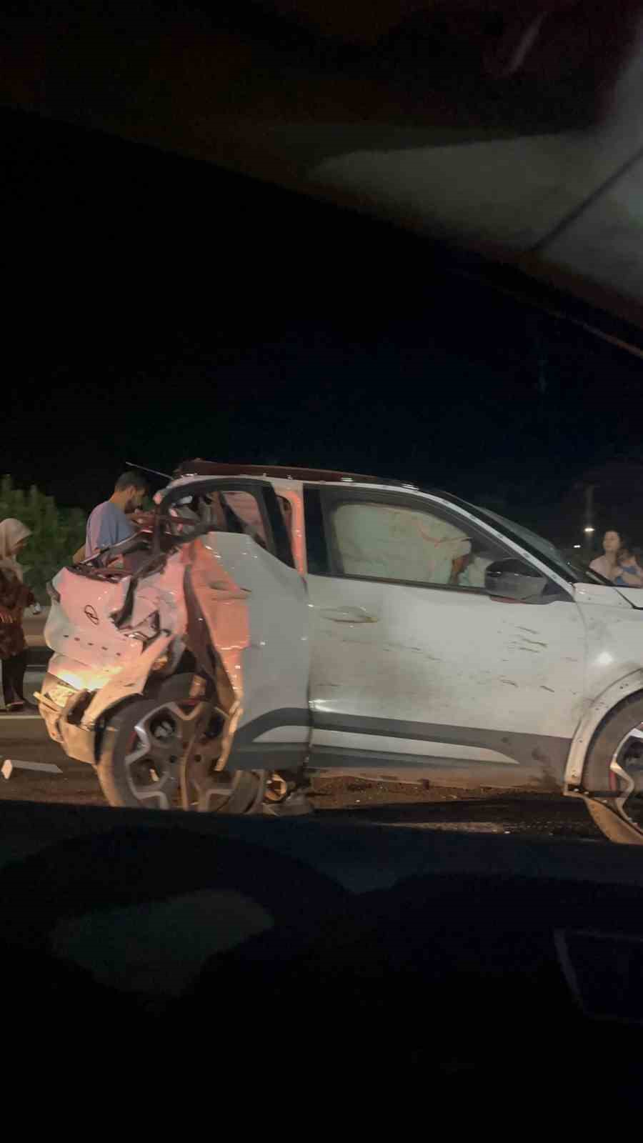 Aniden yola çıkan domuz kazaya neden oldu: 5 yaralı