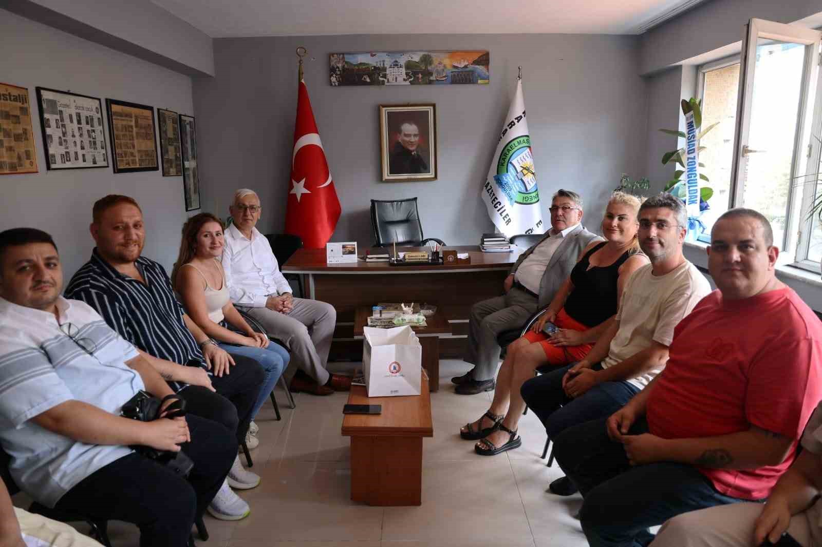 BEUN Rektörü Özölçer’den Karaelmas Gazeteciler Derneği’ne ziyaret