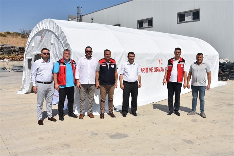 Tekirdağ’da orman yangını mağdurlarına destek: 22 termal çadır dağıtıldı