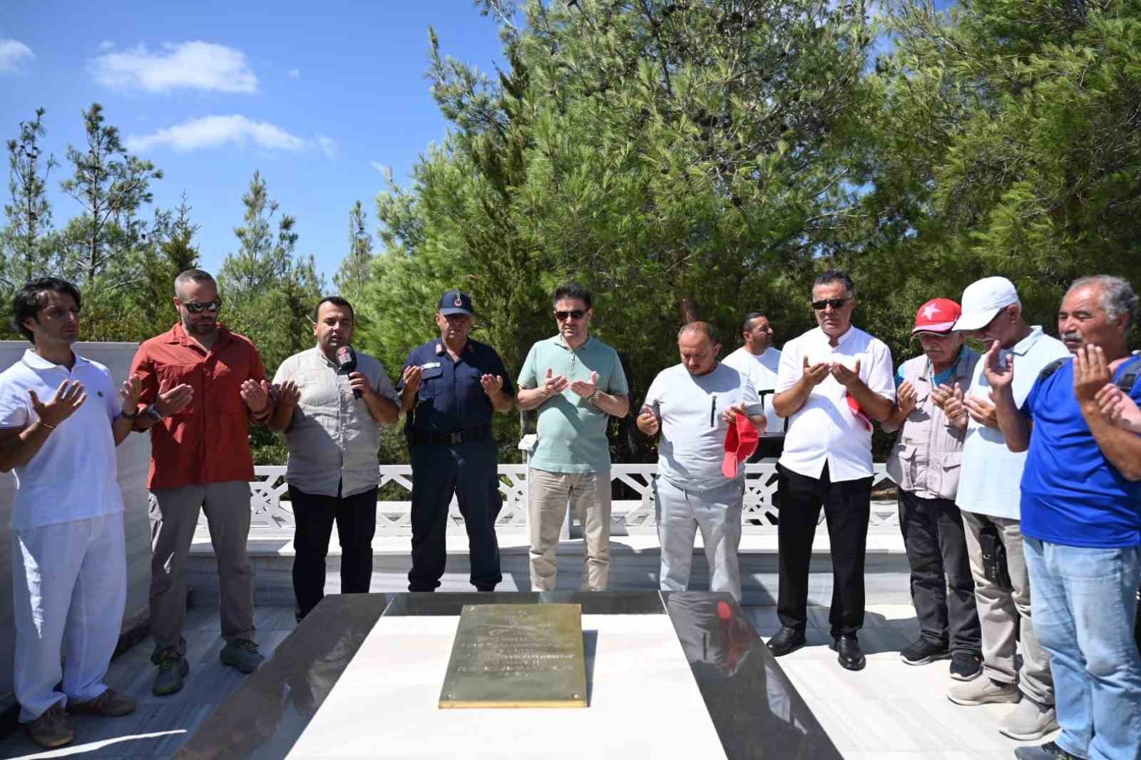 57. Alay Komutanı Yarbay Hüseyin Avni Bey mezarı başında anıldı
