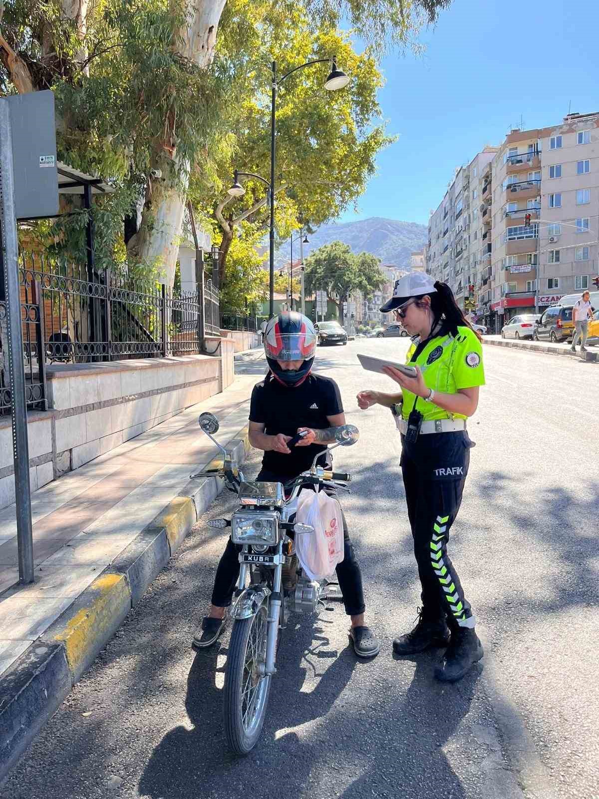 Manisa’da motosiklet ve motorlu bisikletlere sıkı denetim