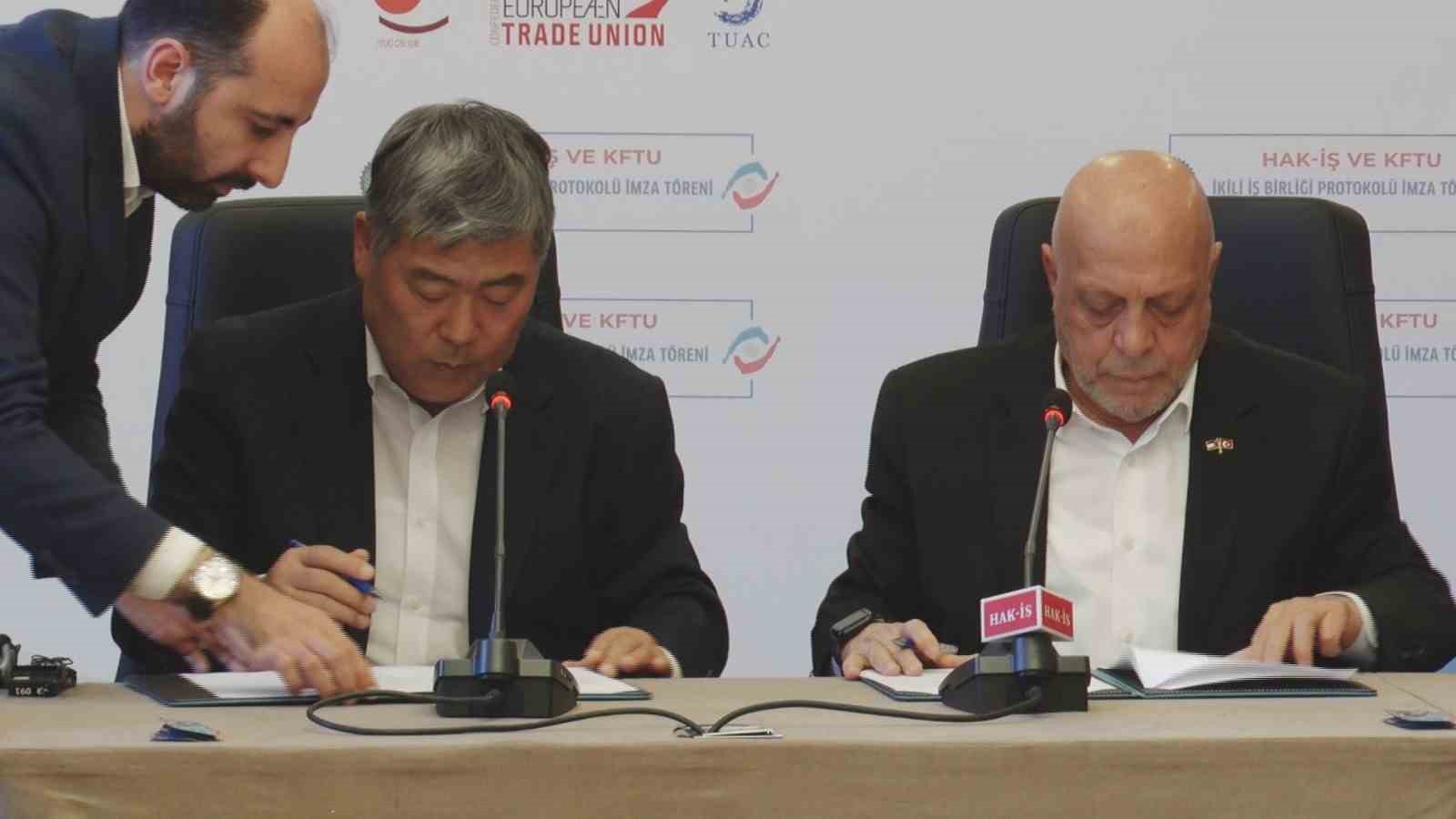 HAK-İŞ ile Kore Sendikalar Federasyonu arasında iş birliği anlaşması
