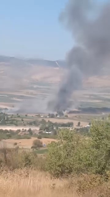 Yenişehir kırsalında yangın paniği