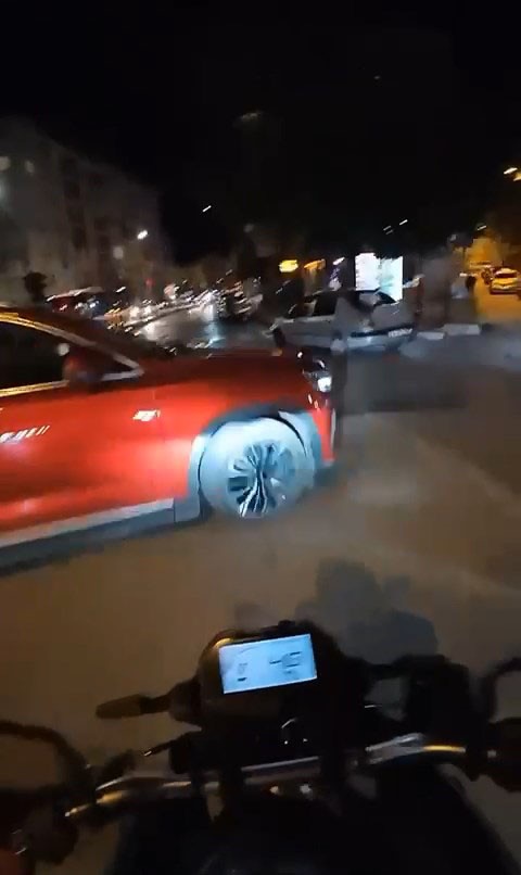 Kaza anı kask kamerasında