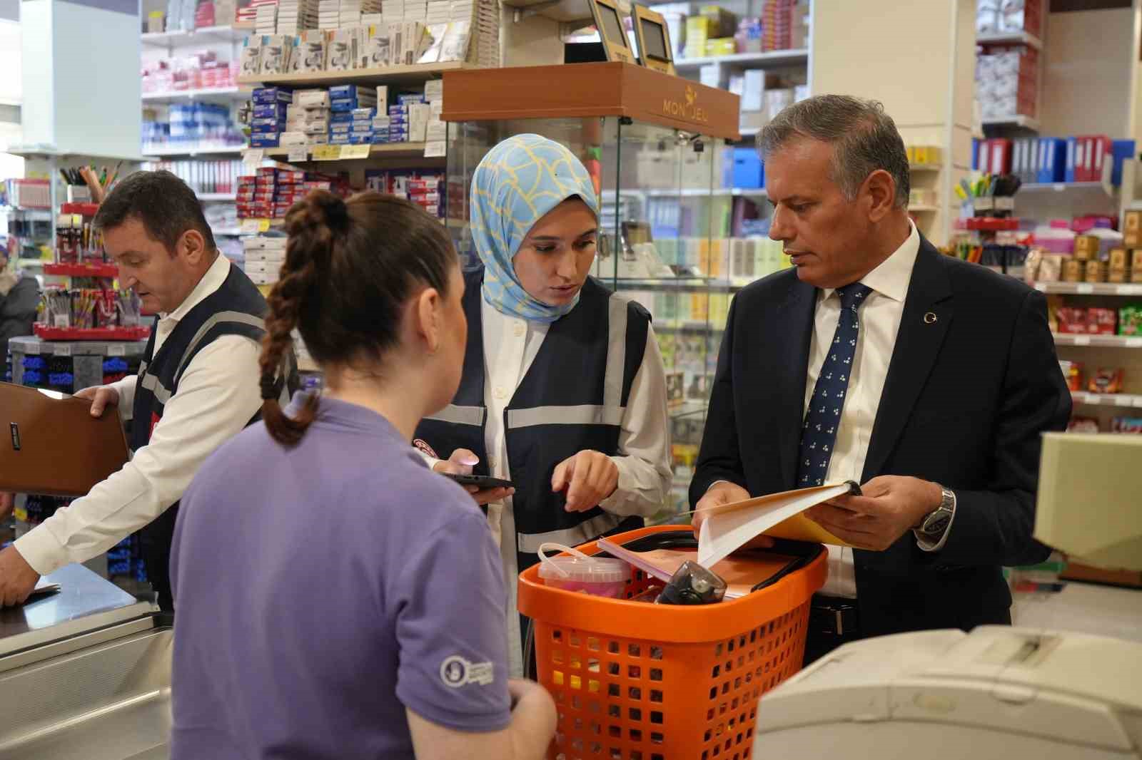 Samsun’da kırtasiye ürünlerine denetim