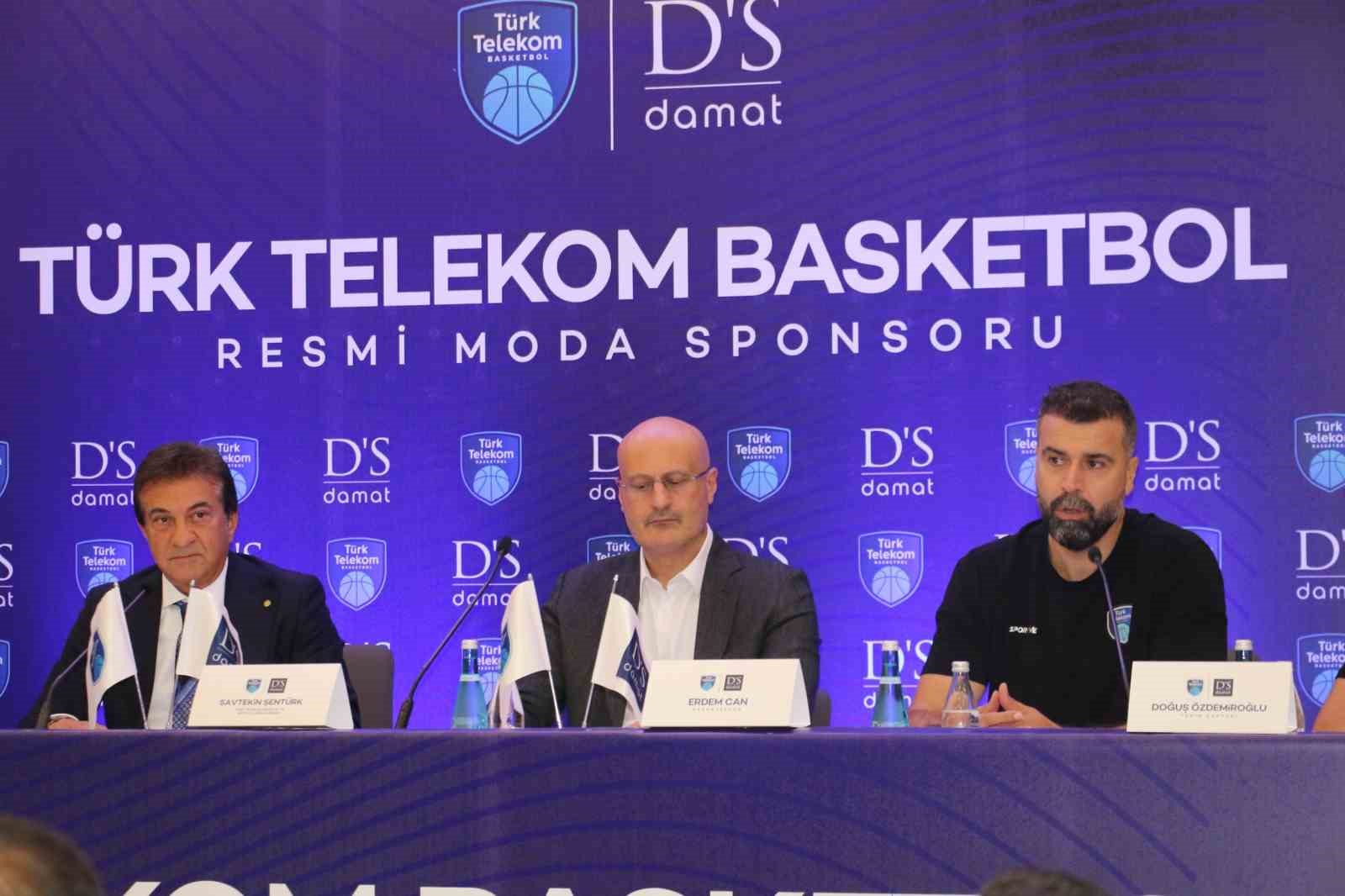 Türk Telekom Erkek Basketbol Takımı ile D’S damat arasında sponsorluk anlaşması