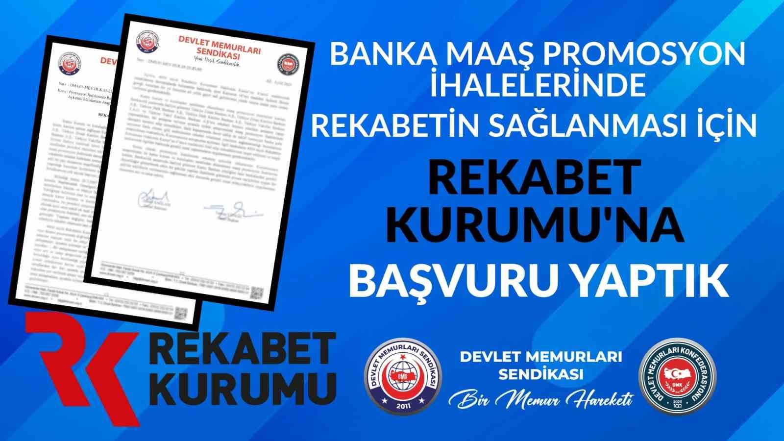 Devlet Memurları Konfederasyonu’ndan banka maaş promosyon ihaleleri ile ilgili Rekabet Kurulu’na başvuru