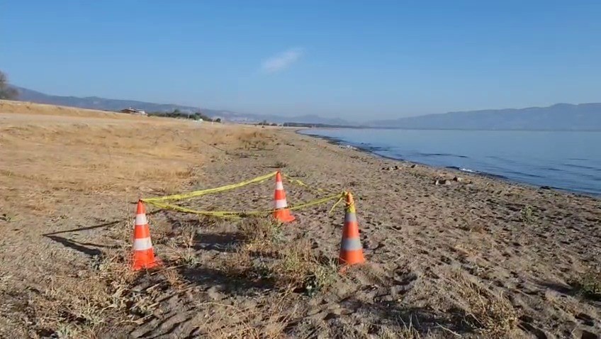 İznik Gölü kıyısında el bombası paniği