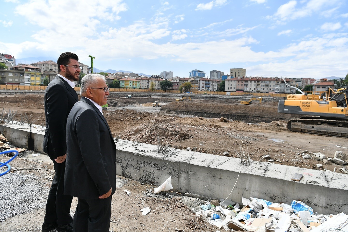 Başkan Büyükkılıç ile Başkan Okandan’dan, Sahabiye Projesi 2. Etap çalışmalarına inceleme