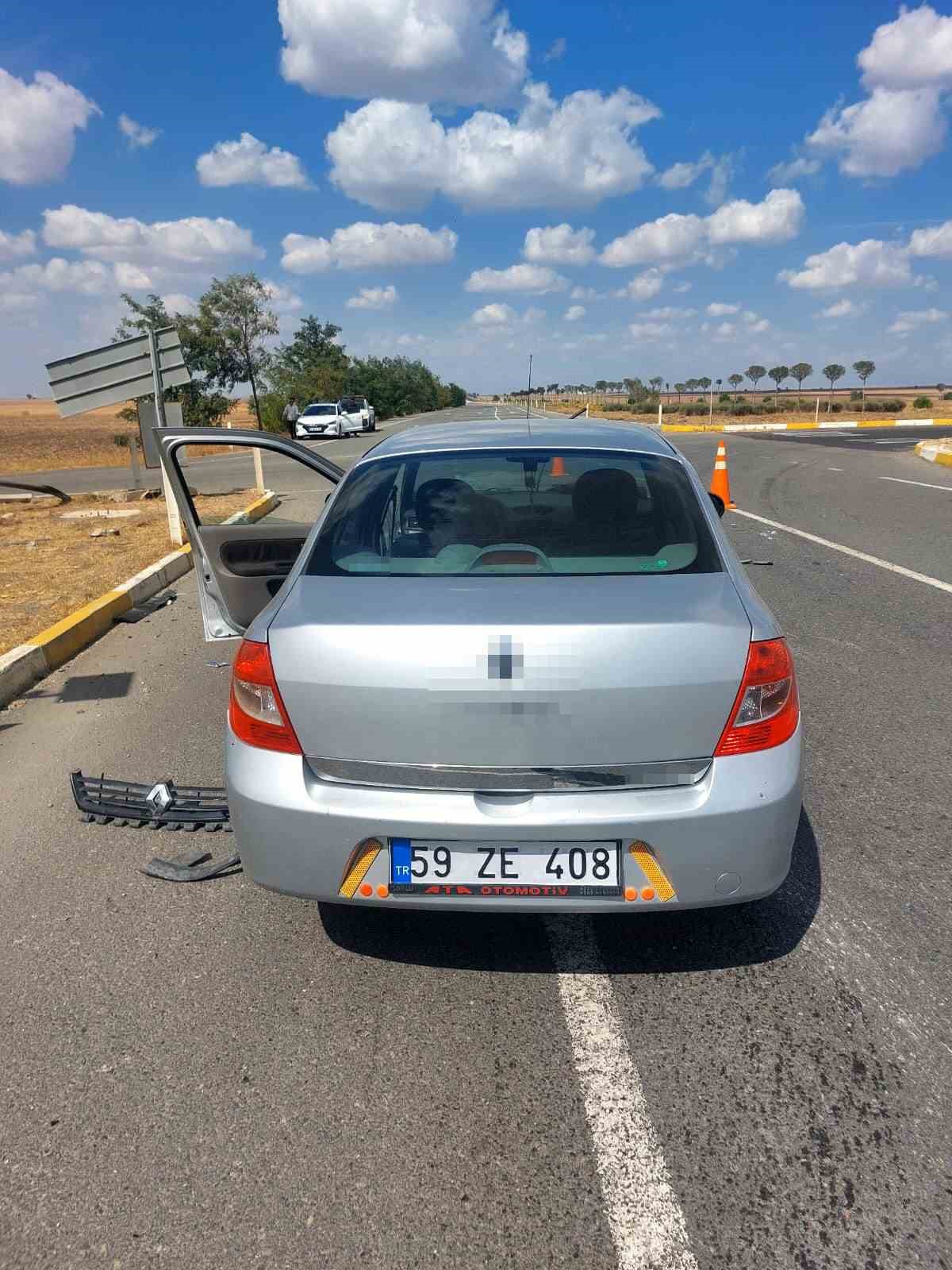 Muratlı’da trafik kazası: 2 yaralı