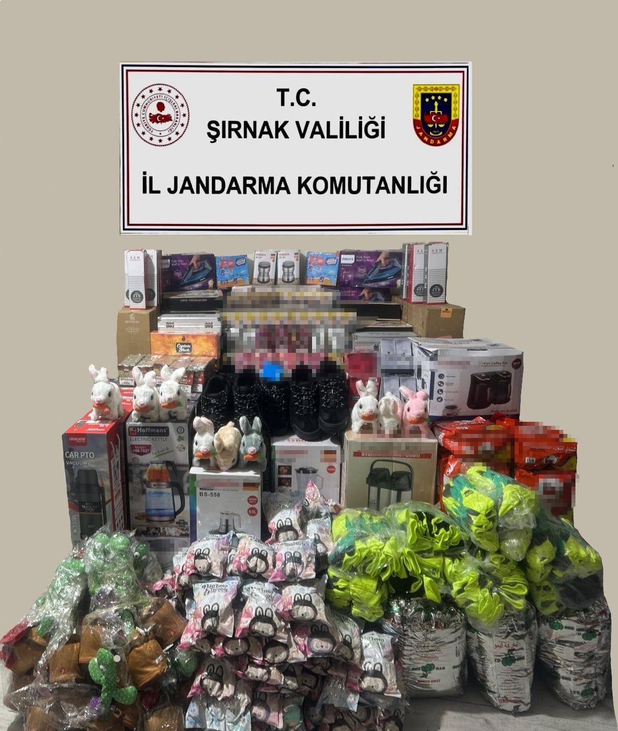 Şırnak’ta jandarma ekipleri 14 milyonluk kaçakçılığı önledi