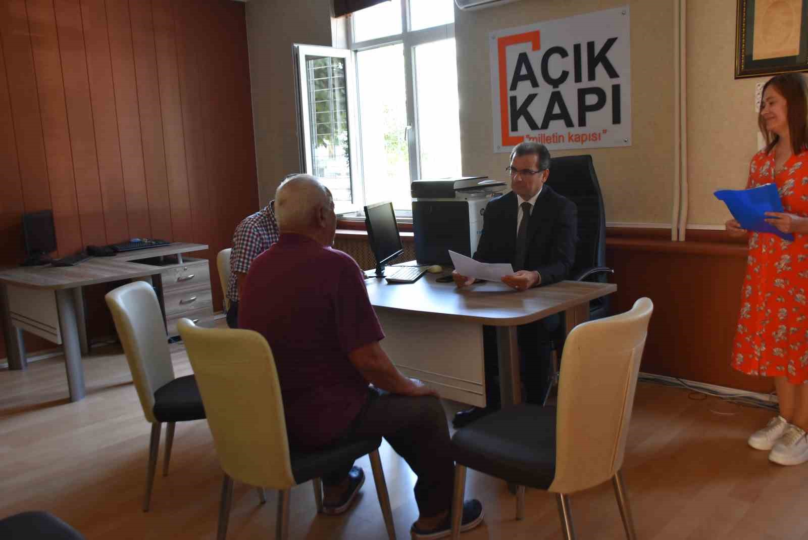 Kaymakam Güldoğan ’Açık Kapı’da vatandaşlarla buluştu