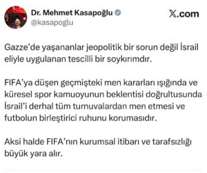 Dr. Mehmet Kasapoğlu’ndan FIFA’ya tepki
