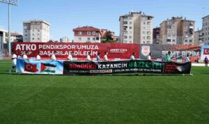 Pendikspor’dan, Gazze’ye anlamlı destek