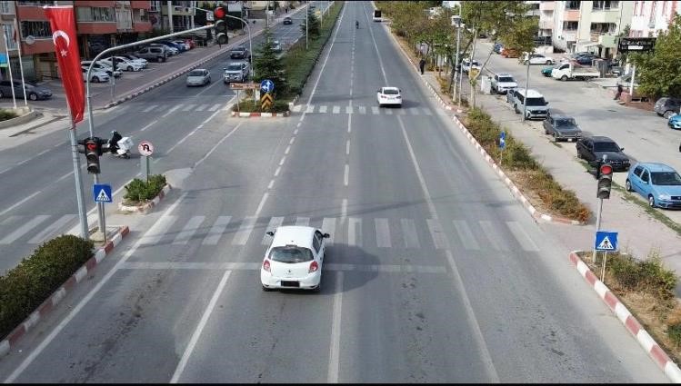 Bilecik’te drone destekli trafik denetimi